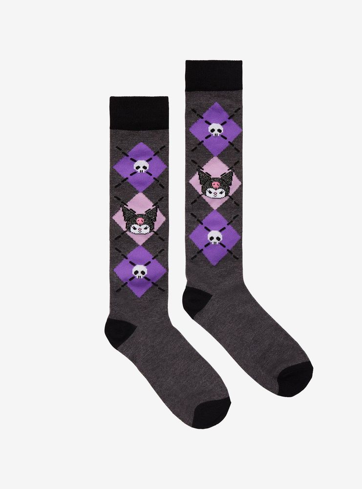 Hot Topic Kuromi Argyle Knee-High Socks | Mall of America®