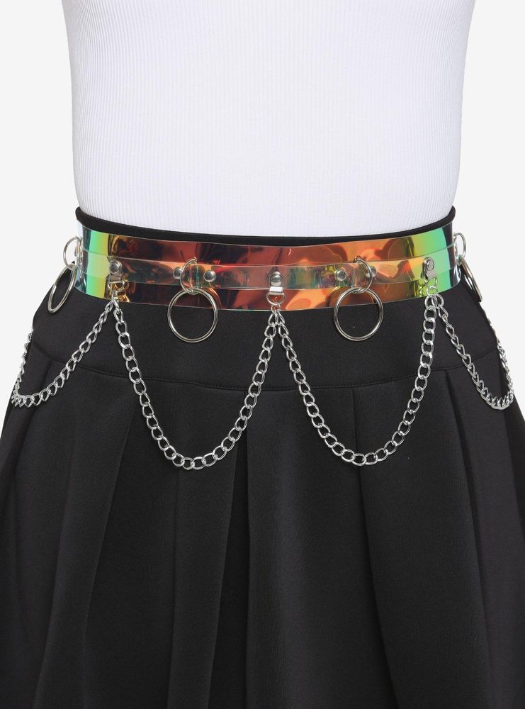 Hot Topic Holographic ORing Chain Belt Mall of America®