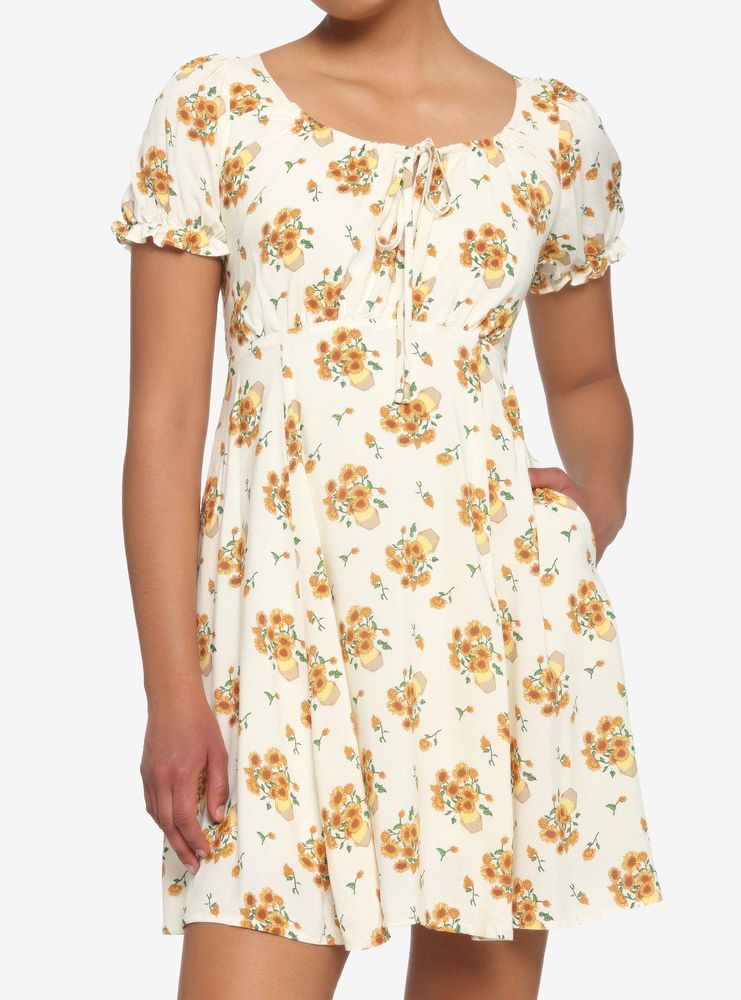 Hot Topic Sunflower Puff Sleeve Dress Mall of America®
