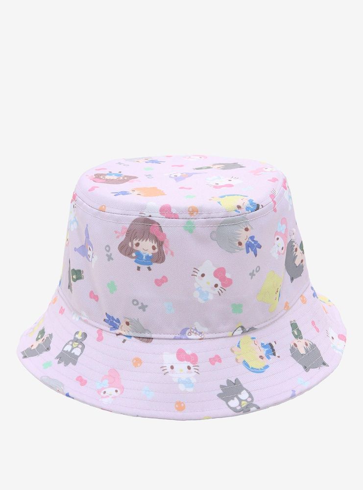 Hot Topic Fruits Basket X Hello Kitty And Friends Lavender Bucket Hat