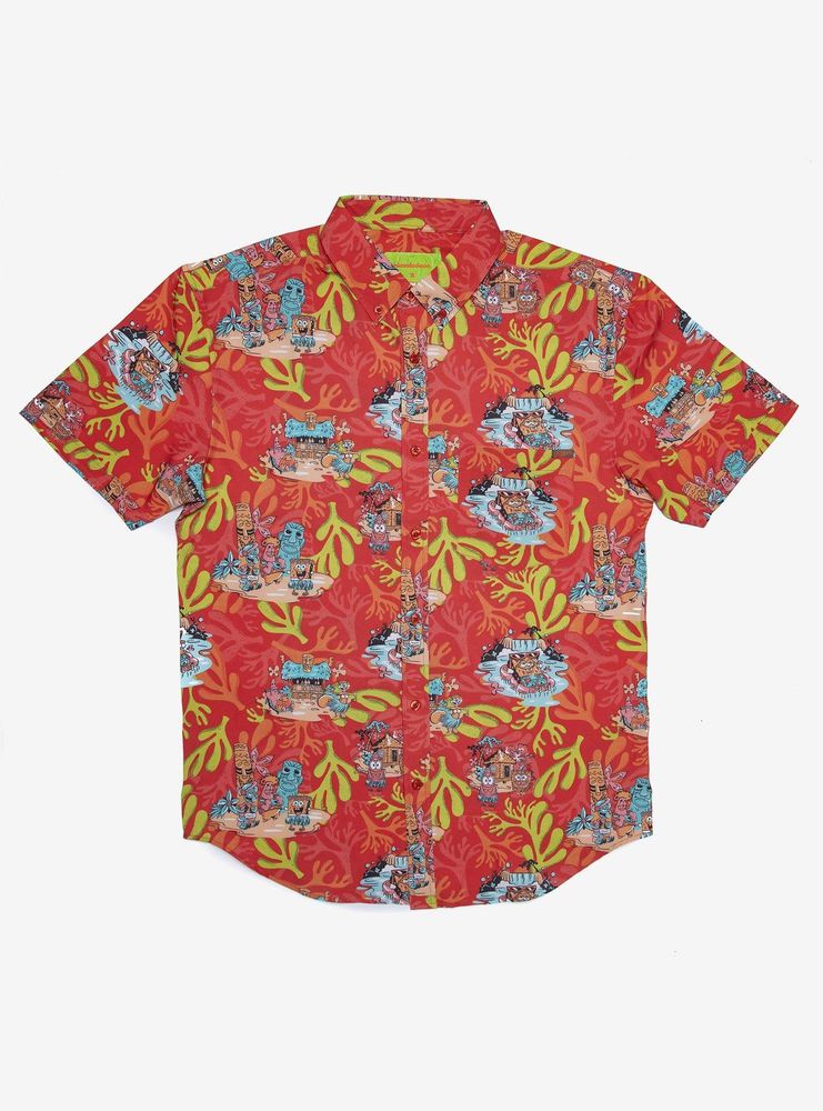 Boxlunch RSVLTS SpongeBob Luau Woven Button-Up | Mall of America®