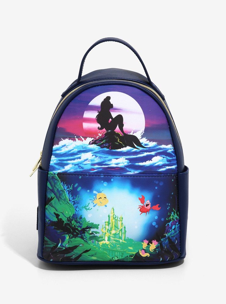 Hot Topic Loungefly Disney The Little Mermaid Silhouette Mini Backpack Mall of America®