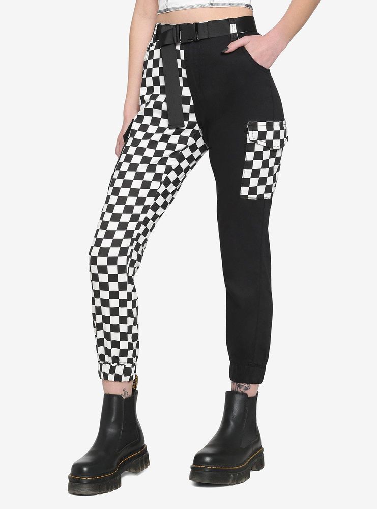 Update 75+ black and white split pants latest - in.eteachers