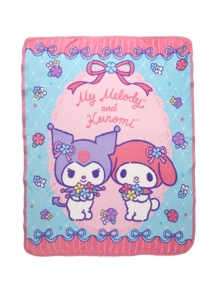 Hot Topic My Melody & Kuromi Floral Throw Blanket | Mall of America®