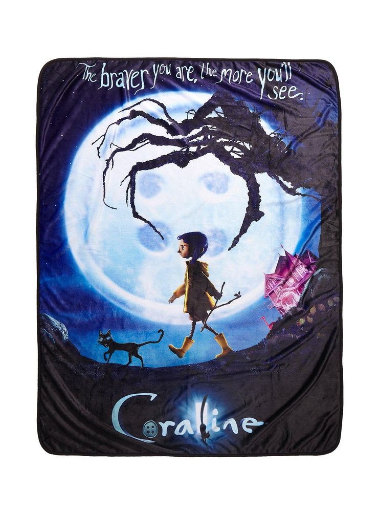 Hot Topic Coraline Poster Throw Blanket Bramalea City Centre