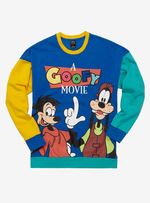 Disney A Goofy Movie トレーナー Goofy Disney D23 A Goofy Movie Max & Color Block Crewneck