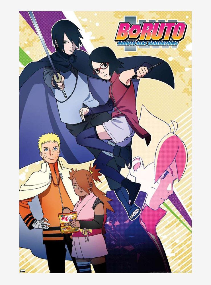 Hot Topic Boruto Naruto Next Generations Group Poster Dulles Town Center 0474