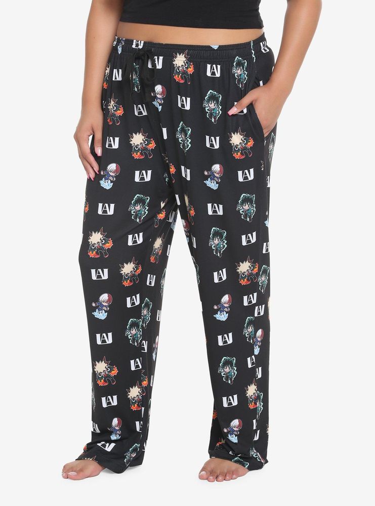 Hot Topic My Hero Academia Chibi Characters Pajama Pants Plus | Mall of ...