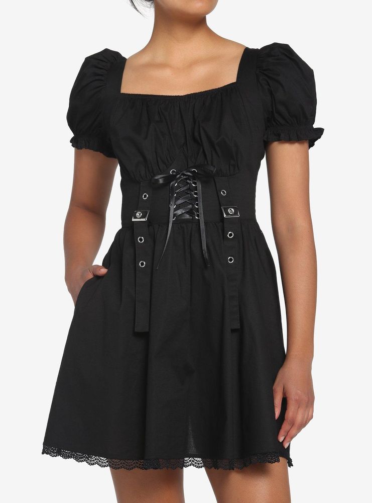 Hot Topic Black Corset Grommet Dress Mall Of America®