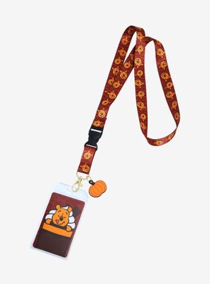 Boxlunch Loungefly Disney Winnie the Pooh Pumpkin Spice Latte Lanyard ...