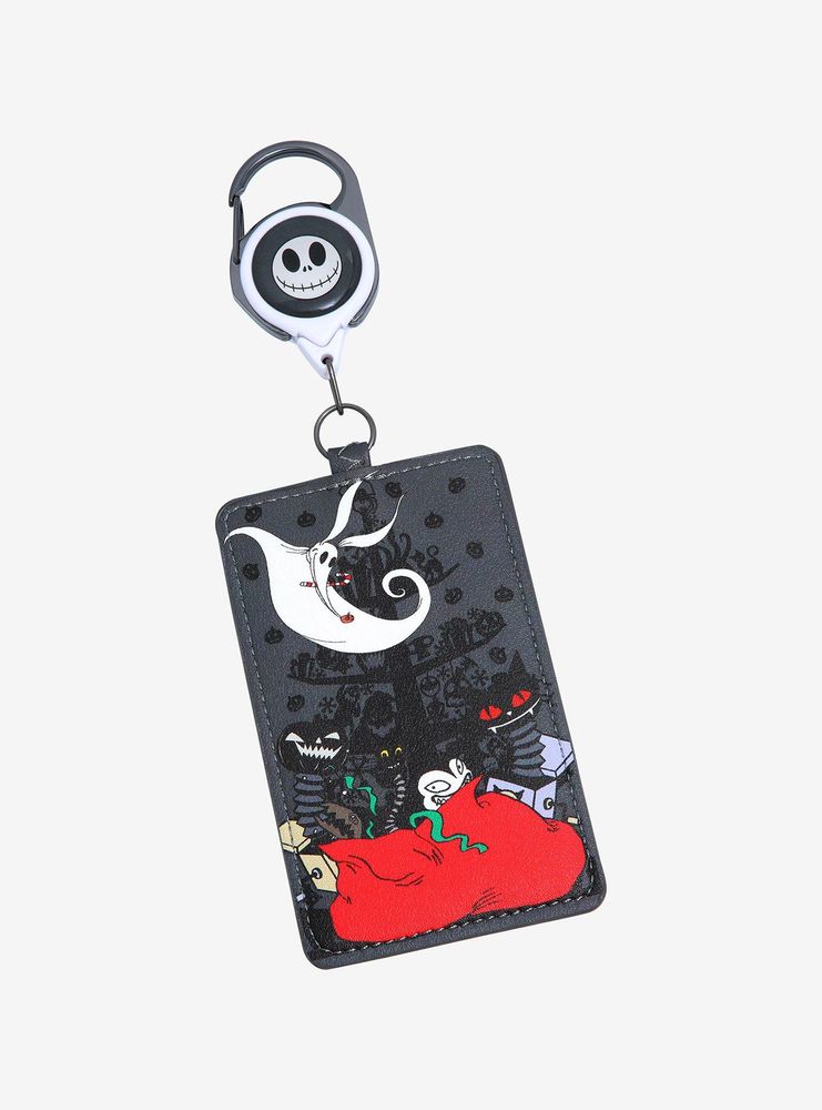 Boxlunch Loungefly The Nightmare Before Christmas Jack Skellington & Zero Retractable Lanyard