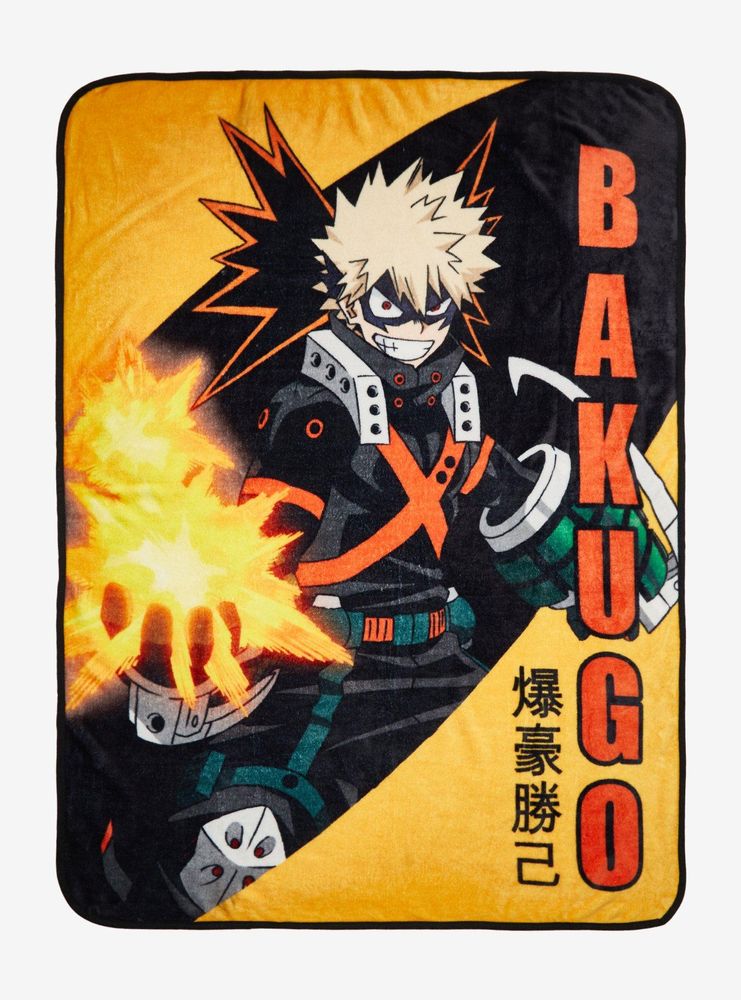 Hot Topic My Hero Academia Bakugo Throw Blanket Mall of America