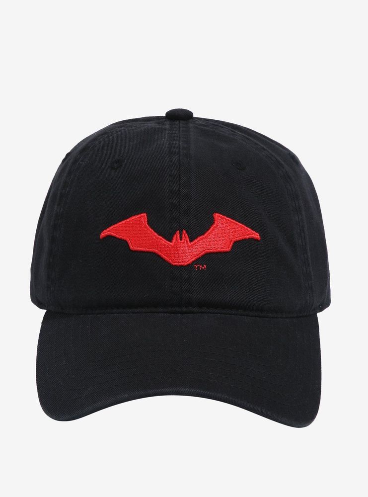 Boxlunch DC Comics The Batman Red Bat Logo Black Cap | Mall of America®