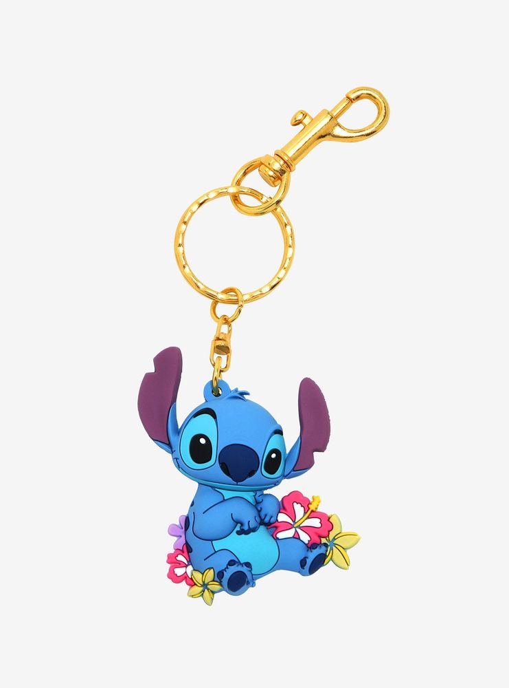 Boxlunch Loungefly Disney Lilo & Stitch Tropical Flora Keychain