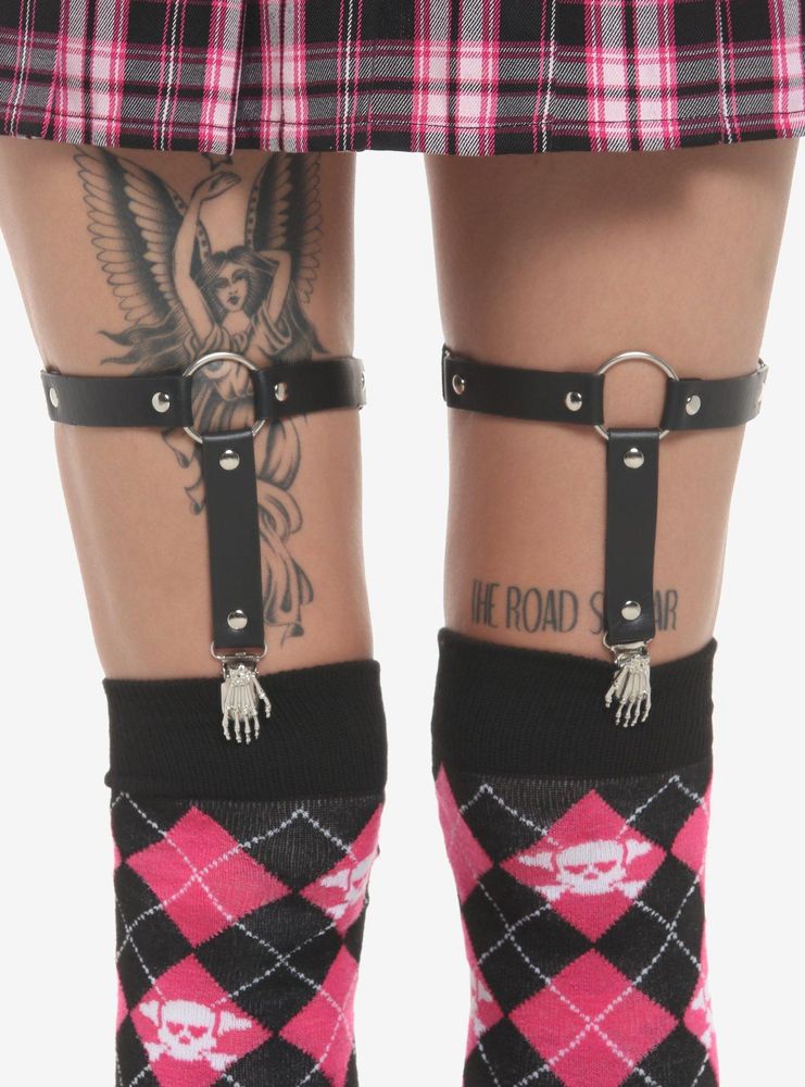 Hot Topic Skeleton Hand Leg Garter Set Alexandria Mall