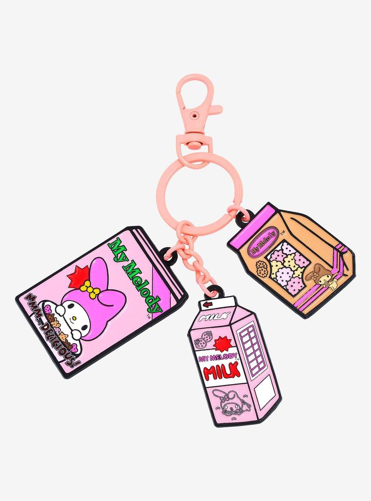 Boxlunch Sanrio My Melody Snacks MultiCharm Keychain BoxLunch