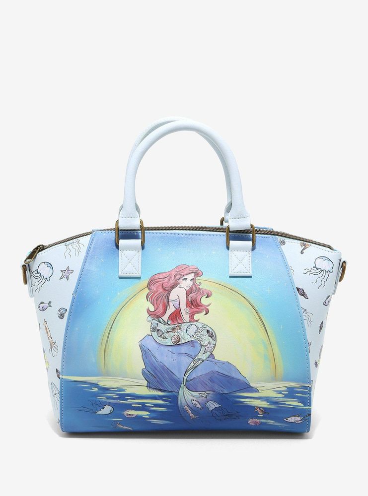 Hot Topic Loungefly Disney The Little Mermaid Ariel Moon Satchel Bag ...