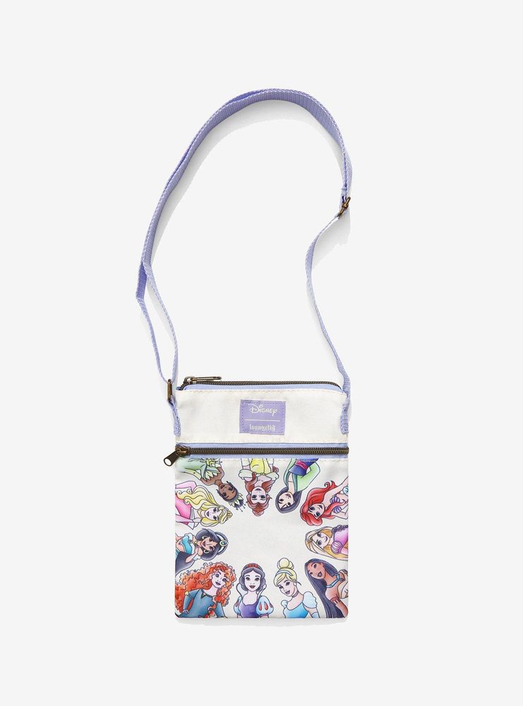 Hot Topic Loungefly Disney Princess Group Passport Crossbody Bag ...