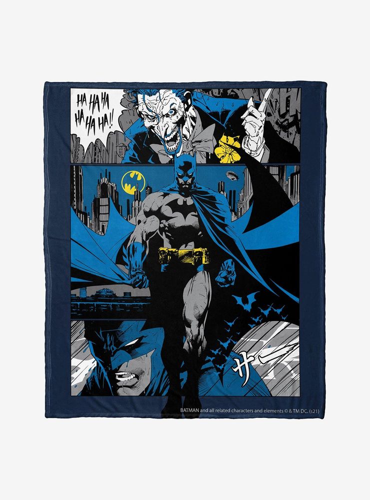 Boxlunch DC Comics Batman Anime Joker Throw Blanket | Mall of America®