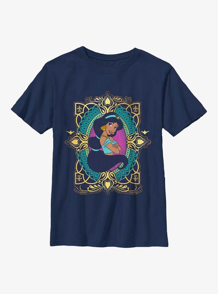 Boxlunch Disney Aladdin 30th Anniversary Jasmine Badge Youth T