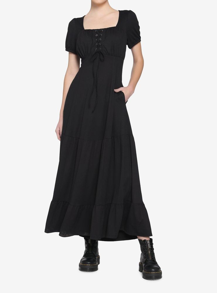 Hot Topic Black Empire Maxi Dress | Hawthorn Mall