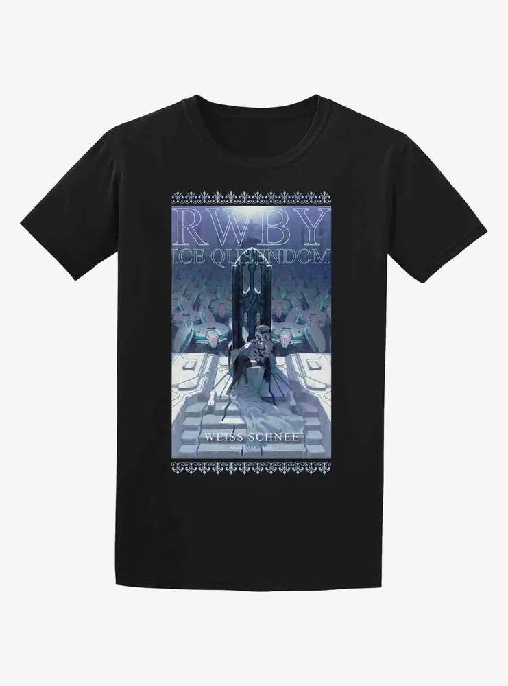 Hot Topic RWBY: Ice Queendom Negative Weiss Double-Sided T-Shirt ...