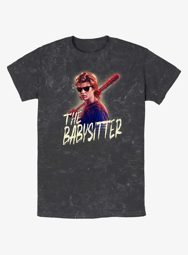 Boxlunch Stranger Things Steve The Babysitter Mineral Wash T-Shirt ...