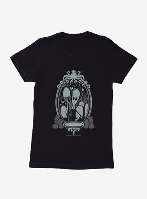 Horror The Addams Family Wednesday Portrait Womens T-Shirt