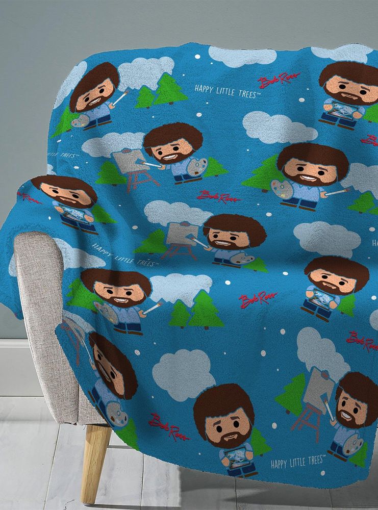 Boxlunch Bob Ross Raschel Throw Blanket Mall of America®