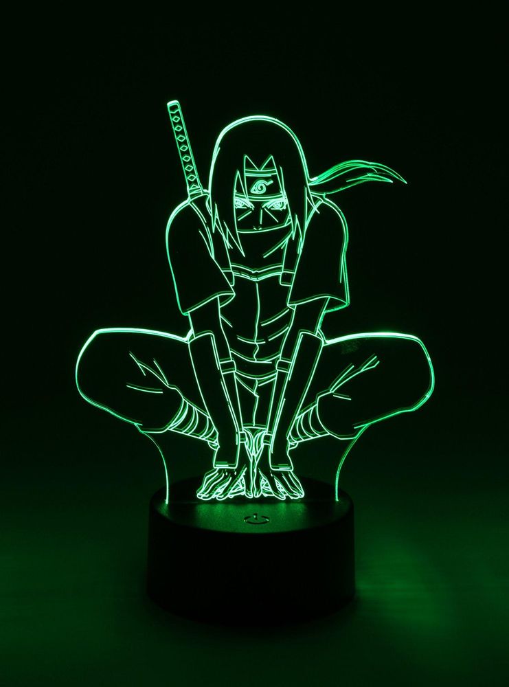 Hot Topic Otaku Lamps Naruto Shippuden Itachi Acrylic Lamp 