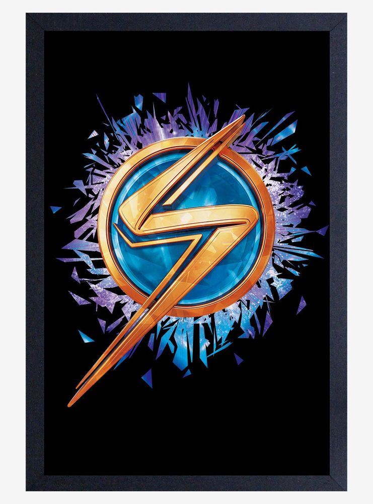 Boxlunch Marvel Ms. Marvel Logo Framed Wood Poster | Mall of America®