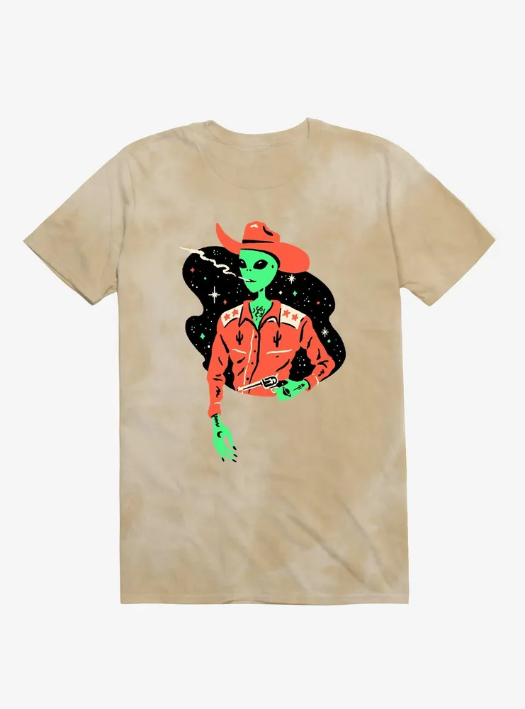 Tie dye alien outlet t shirt