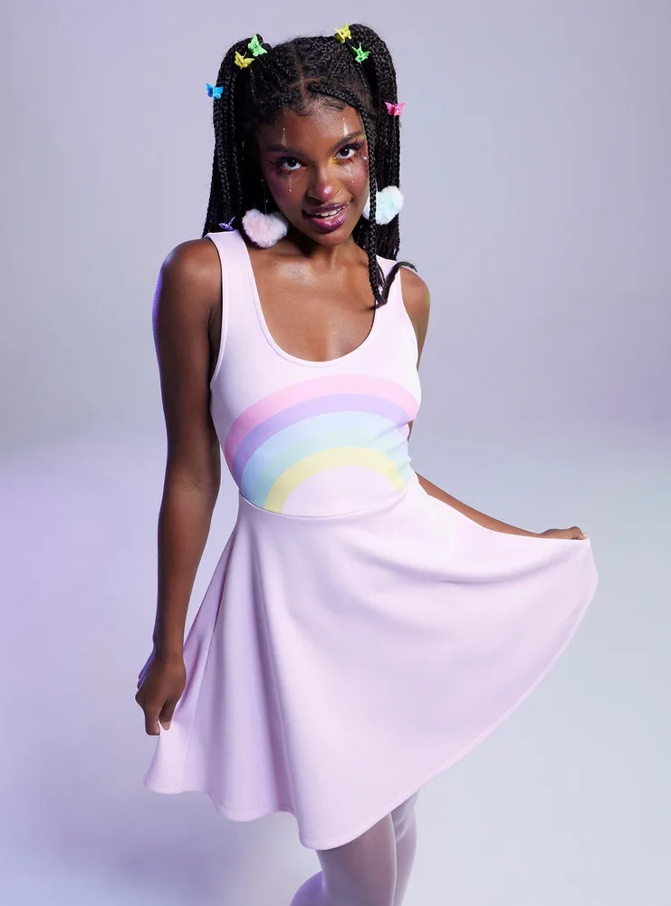 Womens pastel rainbow dress sale