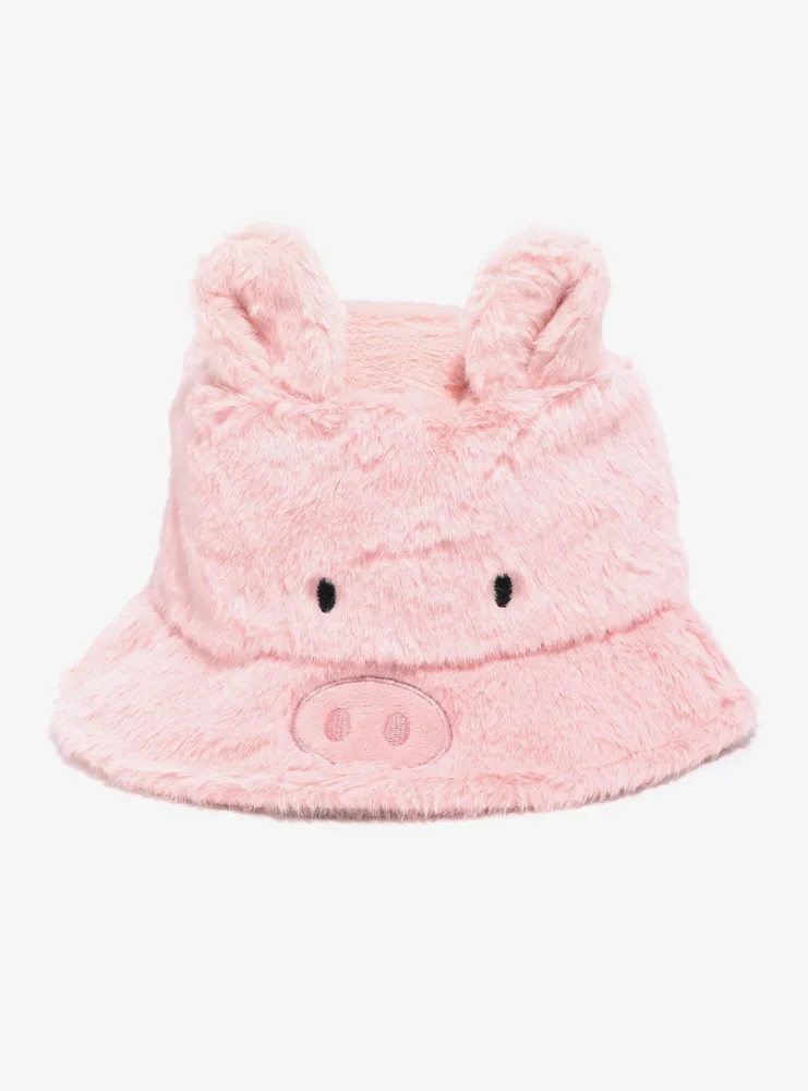 Hot Topic Pig Fuzzy Bucket Hat | Hawthorn Mall