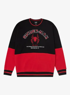 Marvel Spider-Man Web Logo Crewneck - BoxLunch Exclusive at