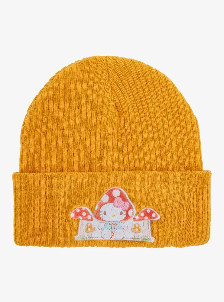 Hot Topic Hello Kitty Mushroom Ribbed Beanie | Hawthorn Mall