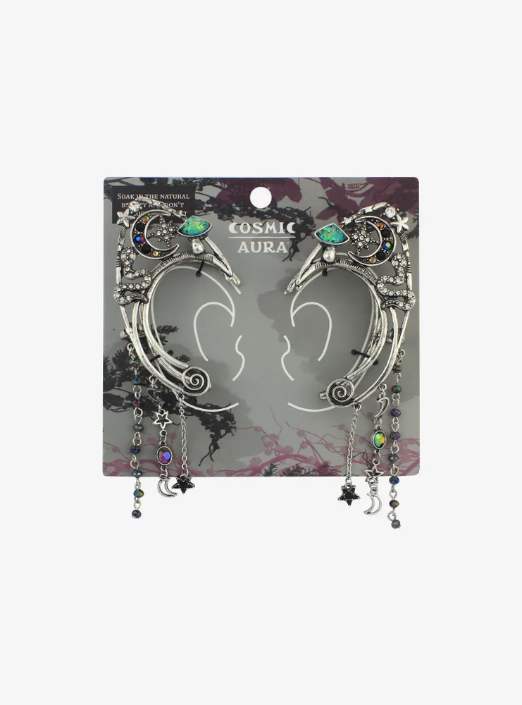 Hot Topic Cosmic Aura Dark Celestial Charm Cat Ear Cuffs Set