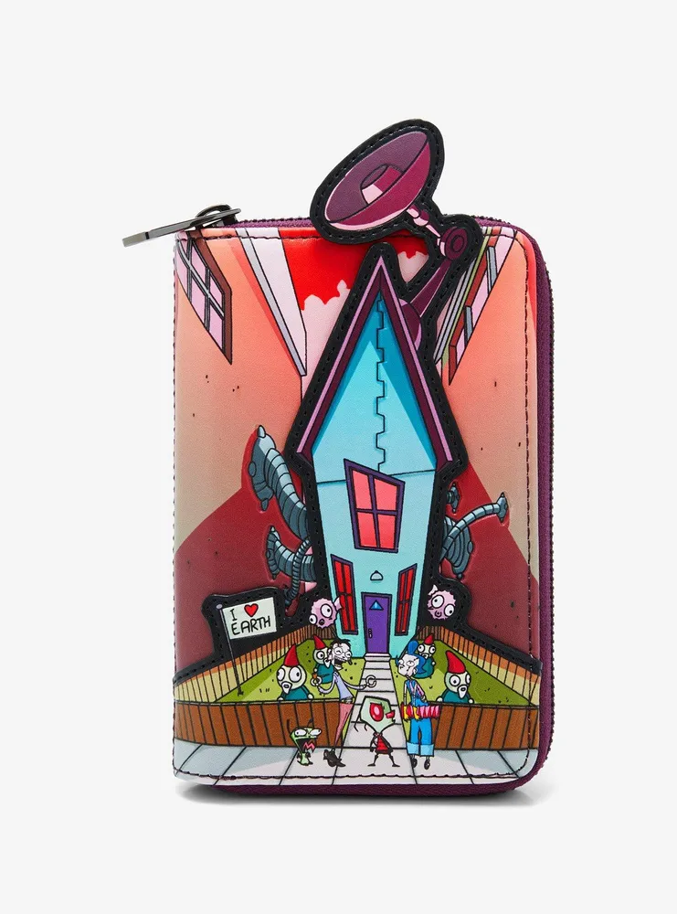 Boxlunch Loungefly Invader Zim Secret Lair Zip Wallet Mall of