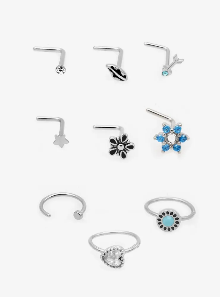 Boho hot sale nose studs