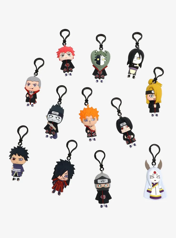 Boxlunch Naruto Shippuden Characters Blind Bag Figural Bag Clip | Mall ...