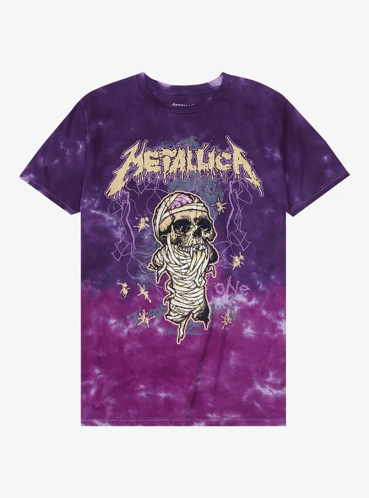 Hot Topic Metallica One Tie-Dye Boyfriend Fit Girls T-Shirt