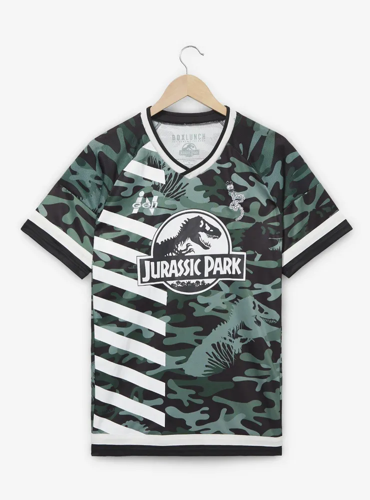 Boxlunch Jurassic Park Camo Print Soccer Jersey Boxlunch Exclusive Mall Of America® 7488