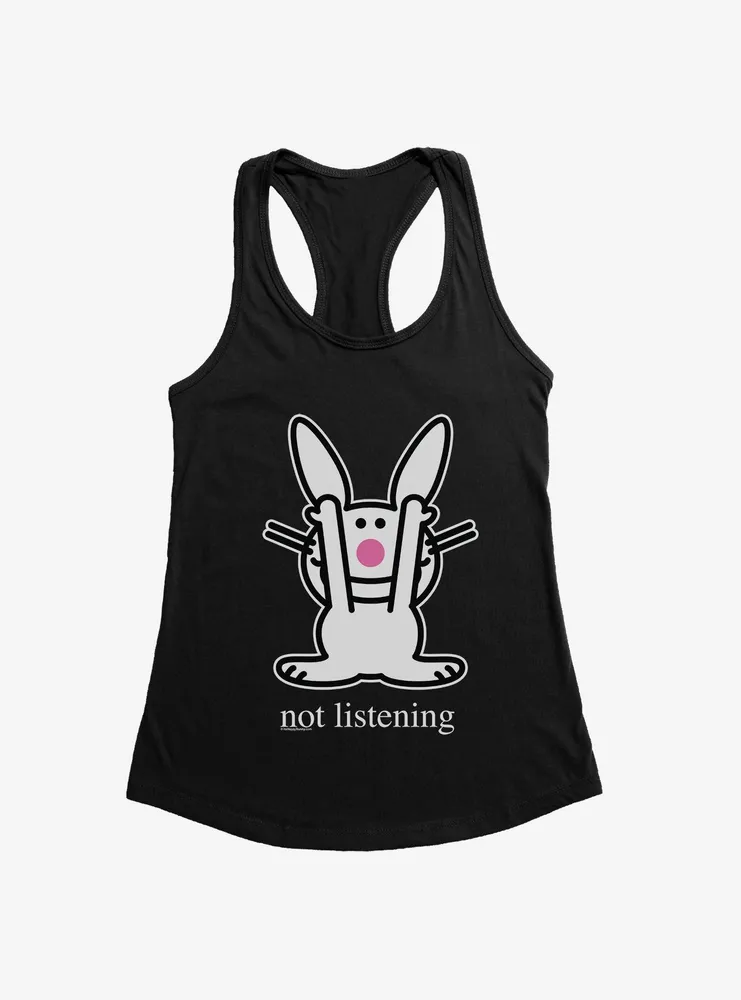 Boxlunch It's Happy Bunny Not Listening Womens Tank Top | Hamilton