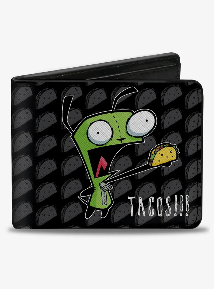 Boxlunch Invader Zim Gir Tacos Pose Taco Monogram Bifold Wallet Mall Of America® 