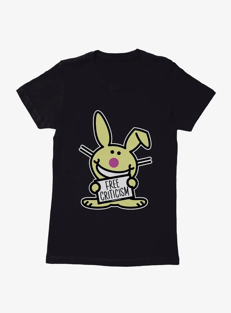 Boxlunch It's Happy Bunny Free Criticism Womens T-Shirt