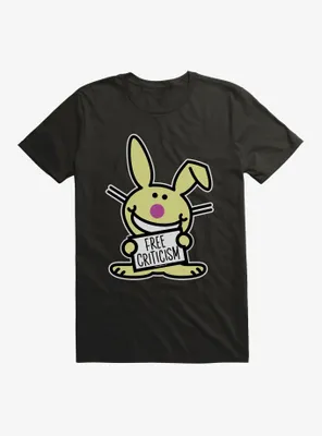 Boxlunch It's Happy Bunny Free Criticism Womens T-Shirt