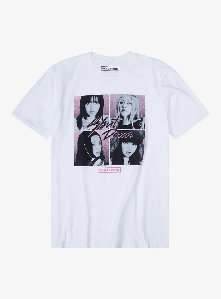 Hot Topic BLACKPINK Shut Down Portrait Grid T-Shirt | Hawthorn Mall