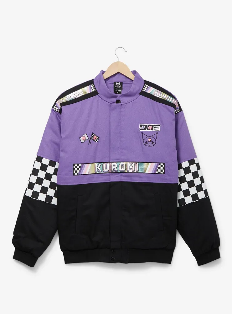 Boxlunch Sanrio Kuromi Checkered Racing Jacket BoxLunch Exclusive
