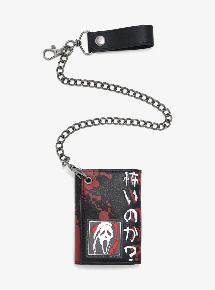 Hot Topic Scream Ghost Face Horror Movies Trifold Chain Wallet