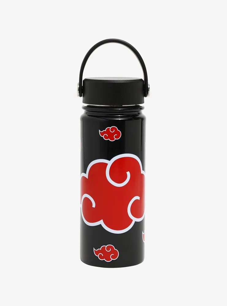 Hot Topic Naruto Shippuden Akatsuki Cloud Metal Water Bottle ...